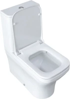 Унитаз-компакт напольный Allen Brau Infinity 4.21012.20 безободковый, с микролифтом, белый глянец