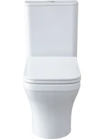 Унитаз-компакт напольный Allen Brau Infinity 4.21012.20 безободковый, с микролифтом, белый глянец