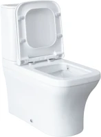 Унитаз-компакт напольный Allen Brau Infinity 4.21012.20 безободковый, с микролифтом, белый глянец