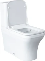 Унитаз-компакт напольный Allen Brau Infinity 4.21012.20 безободковый, с микролифтом, белый глянец