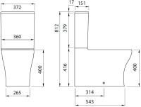Унитаз-компакт напольный Allen Brau Infinity 4.21012.20 безободковый, с микролифтом, белый глянец