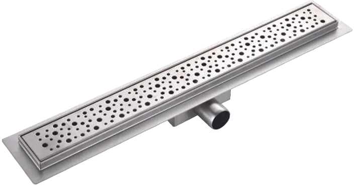 Душевой трап (лоток) Haiba HB92500 50 см, с решеткой и опорами, сатин