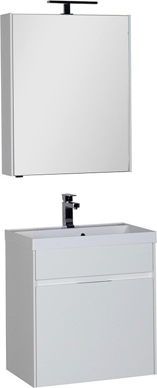 Зеркало-шкаф Aquanet Латина 60 белое