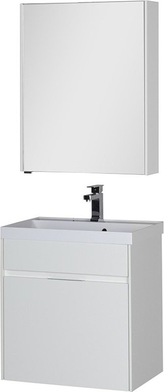 Зеркало-шкаф Aquanet Латина 60 белое