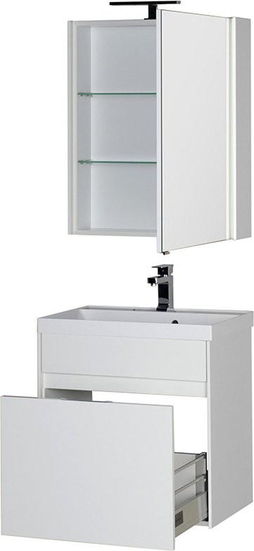Зеркало-шкаф Aquanet Латина 60 белое