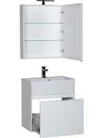 Зеркало-шкаф Aquanet Латина 60 белое