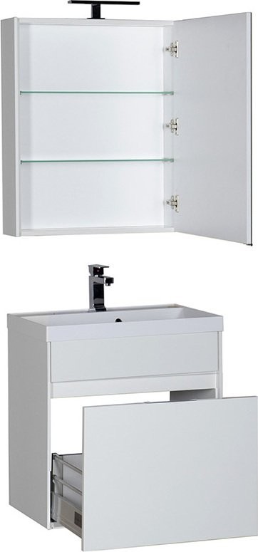 Зеркало-шкаф Aquanet Латина 60 белое