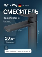 Смеситель для раковины AM.PM X-Joy F85A92022 черный