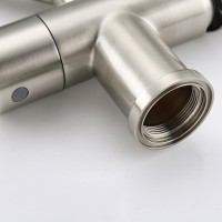 Смеситель для кухни Gappo G4398-85 с гибким изливом, сатин, черный