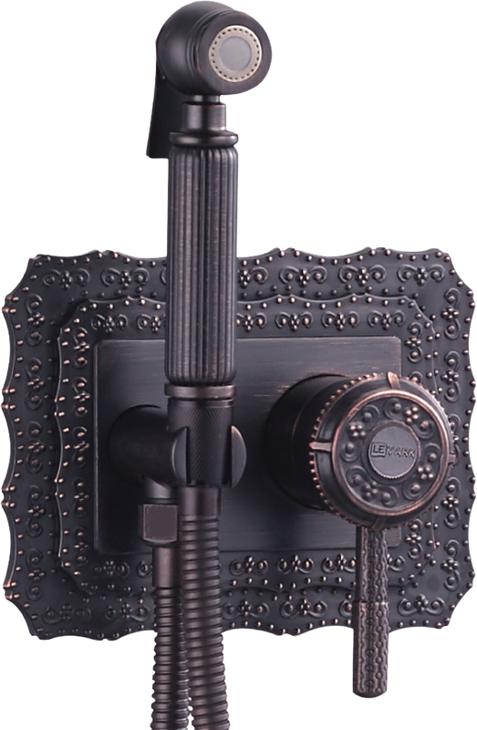 Гигиенический душ Lemark Jasmine LM6619ORB со смесителем, С ВНУТРЕННЕЙ ЧАСТЬЮ