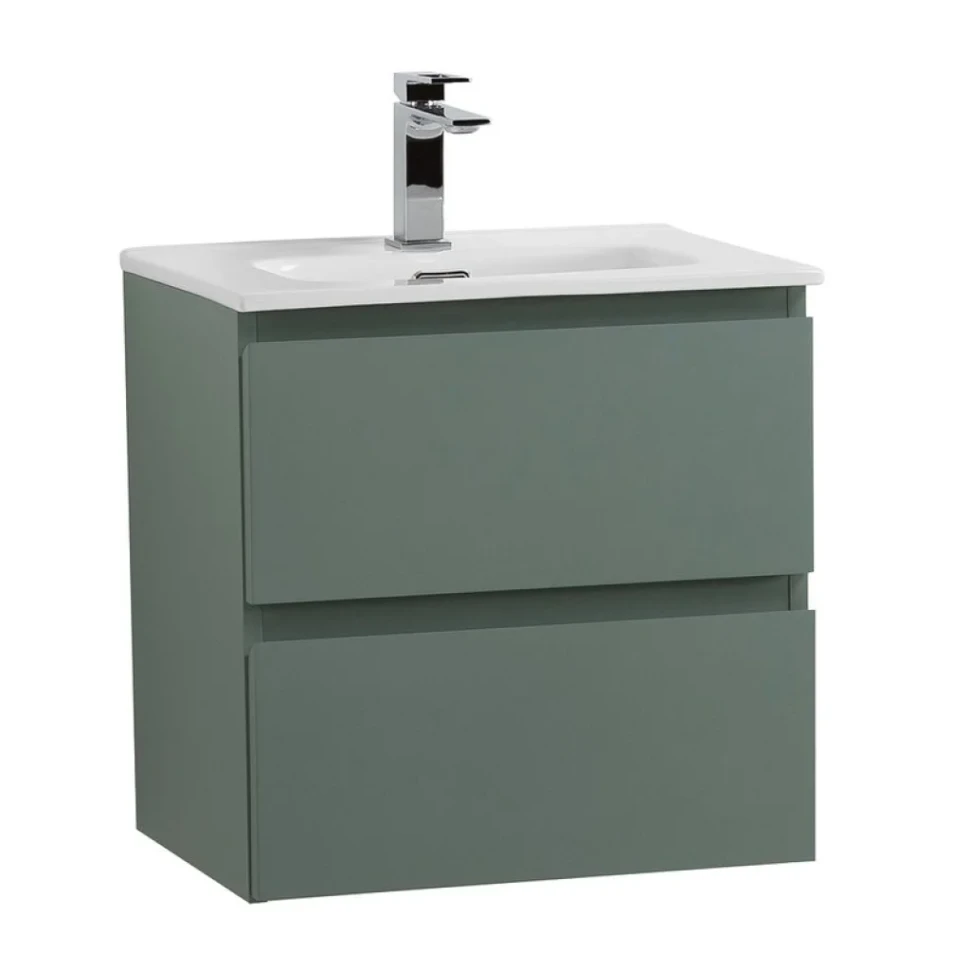 Тумба с раковиной BelBagno Kraft 39 50 подвесная, матовая еловая, раковина bb500/390etl