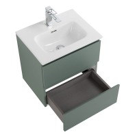 Тумба с раковиной BelBagno Kraft 39 50 подвесная, матовая еловая, раковина bb500/390etl