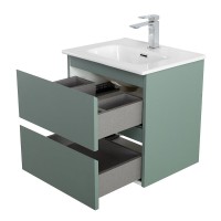 Тумба с раковиной BelBagno Kraft 39 50 подвесная, матовая еловая, раковина bb500/390etl