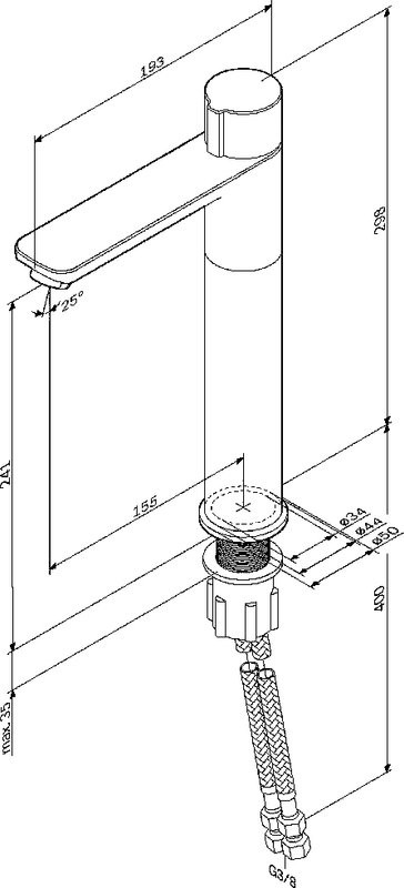 Смеситель для раковины AM.PM X-Joy TouchReel F85A92522 черный
