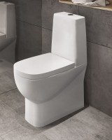 Унитаз-компакт напольный Sanita luxe Infinity MON Comfort с микролифтом, белый