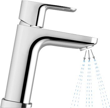 Смеситель для раковины Ravak 10° Free X070128 нержавеющая сталь