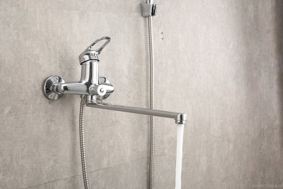 Смеситель с длинным изливом для ванны Frap H28 F2228