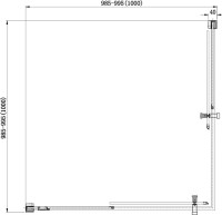 Душевой уголок Aquanet Delta Cube NPE1142 100x100 см