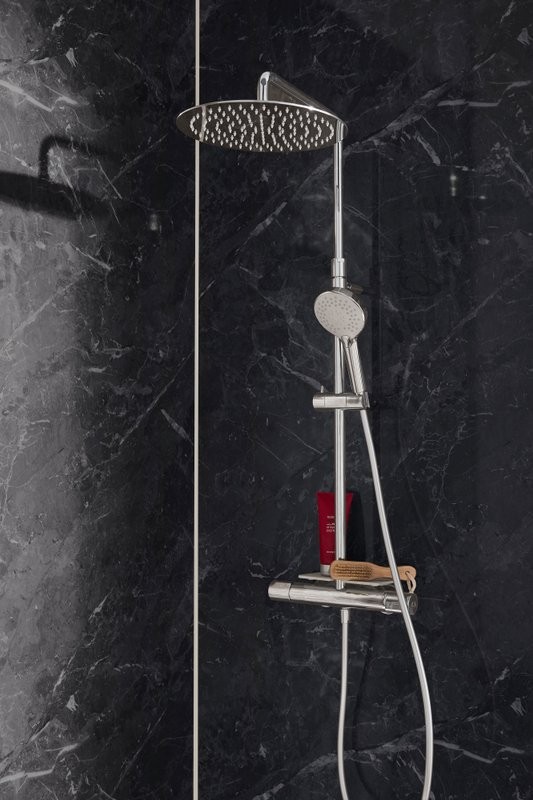 Душевая стойка Jacob Delafon Metro E26589-CP с полкой