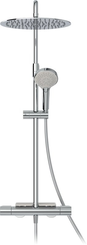 Душевая стойка Jacob Delafon Metro E26589-CP с полкой