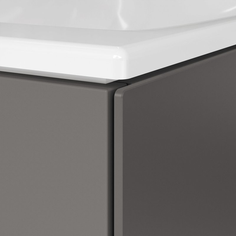 Тумба с раковиной Keuco Stageline 32822 46 см, R, инокс матовый