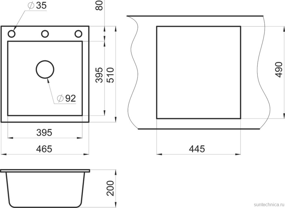 Мойка кухонная Granula 4651, арктик