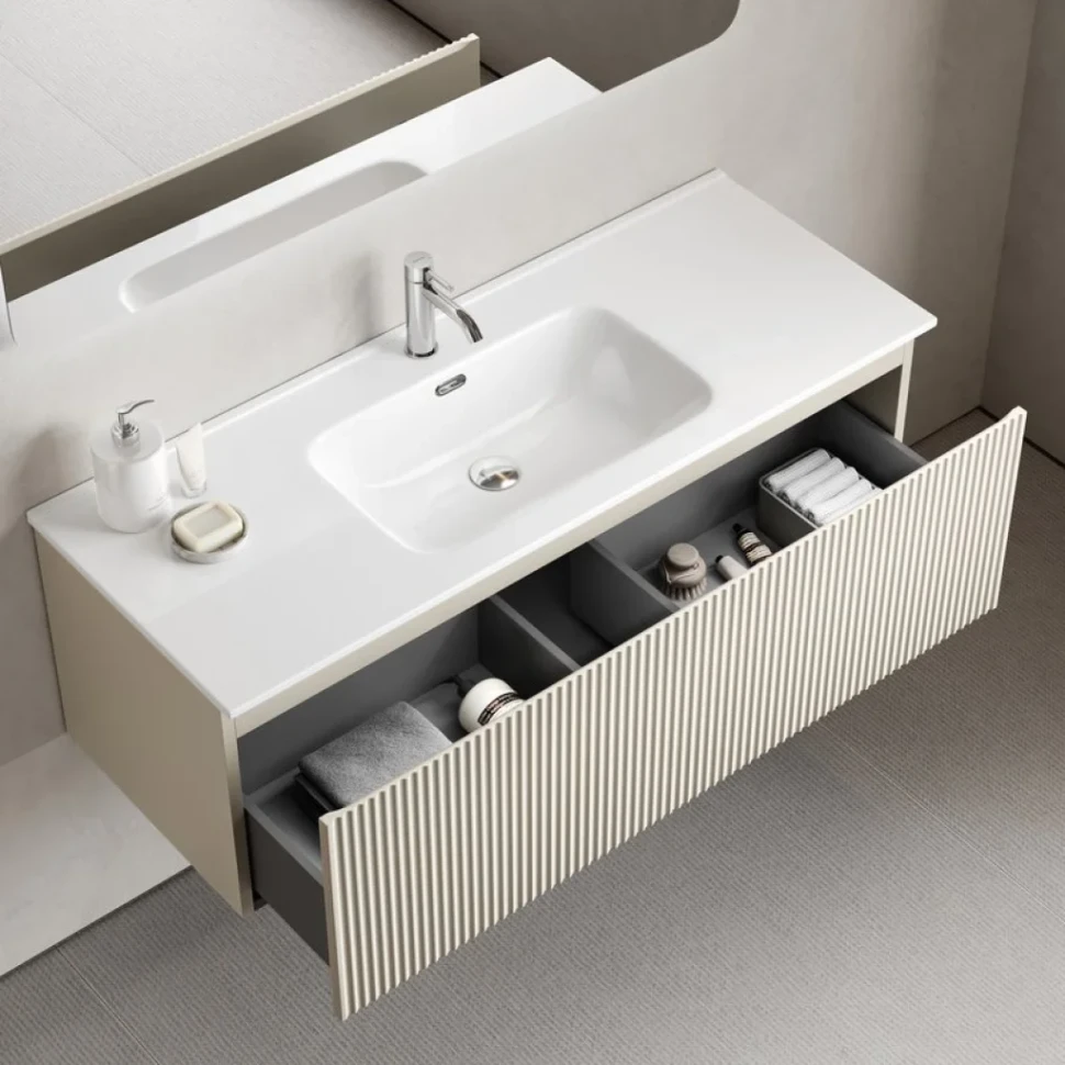 Тумба под раковину без столешницы Sancos Snob R 1.0 120 beige soft