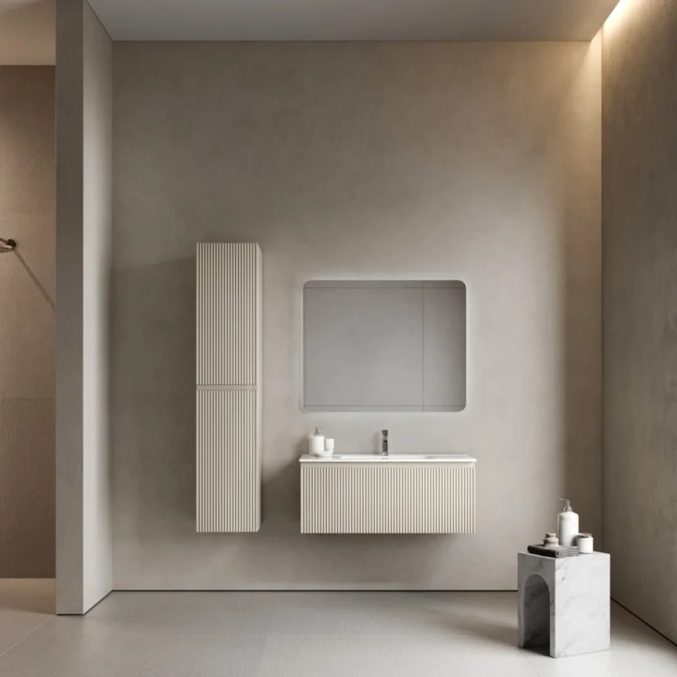 Тумба с раковиной Sancos Snob R 1.0 100 beige soft