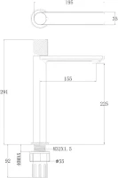 Смеситель для раковины Allen Brau Liberty 5.33002-00 хром Смеситель для раковины Allen Brau Liberty 5.33002-00 хром