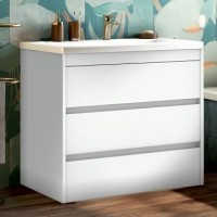 Тумба под раковину Art&Max Family 90, напольная, Bianco Lucido