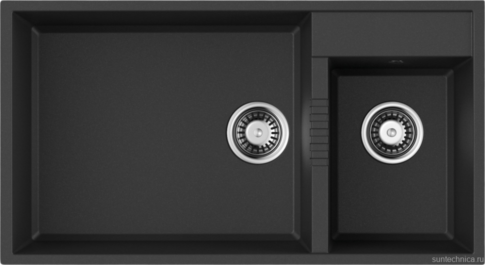 Комплект Мойка Omoikiri Tedori 85-2-U черная + Измельчитель Nagare 500