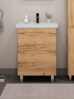 Тумба под раковину без столешницы SanStar Diva 60 напольная, Gold Kraft