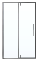 Душевая дверь в нишу Vincea Slim-N VDP-4SN100CLGM 100x195, профиль вороненая сталь