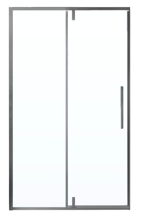 Душевая дверь в нишу Vincea Slim-N VDP-4SN100CLGM 100x195, профиль вороненая сталь