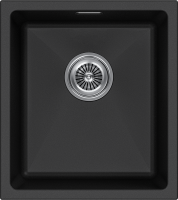 Комплект Мойка Paulmark Lumi LU41-BL черная + Измельчитель Intenso