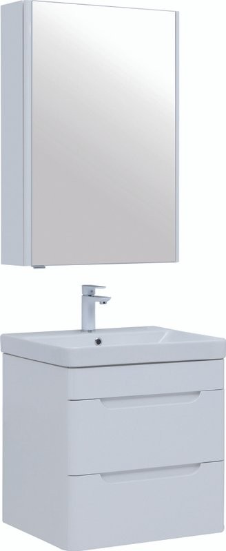 Тумба с раковиной Aquanet София 60 2 ящика