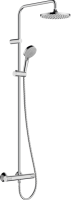 Душевая стойка Hansgrohe Vernis Blend Showerpipe 200 1jet EcoSmart 26089000 хром