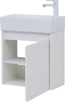 Тумба с раковиной Aquanet Nova Lite 50 белый глянец