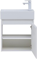 Тумба с раковиной Aquanet Nova Lite 50 белый глянец