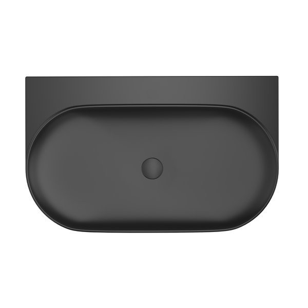 Консоль с раковиной Ravak Yard 80 матовая черная, раковина XJX0D080000 без отверстия под смеситель