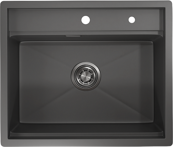 Мойка кухонная Granula Kitchen Space 6051, графит матовый