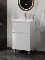 Тумба под раковину без столешницы Teymi Laina 50 напольная, матовая белая