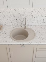 Мойка кухонная Domaci Болонья М-10-004 песочная Мойка кухонная Domaci Болонья М-10-004 песочная