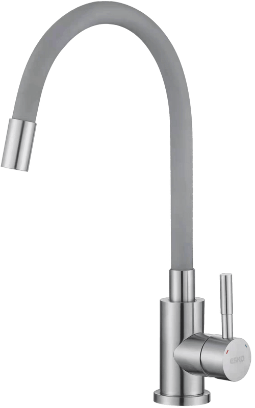 Смеситель для кухни ESKO Snake K44 G хром, серый с гибким изливом