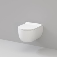 Комплект Унитаз подвесной Damixa Scandinavian Pure DX36C1701SC с микролифтом, безободковый + Инсталляция TECE Base 9400413 4 в 1 с кнопкой смыва