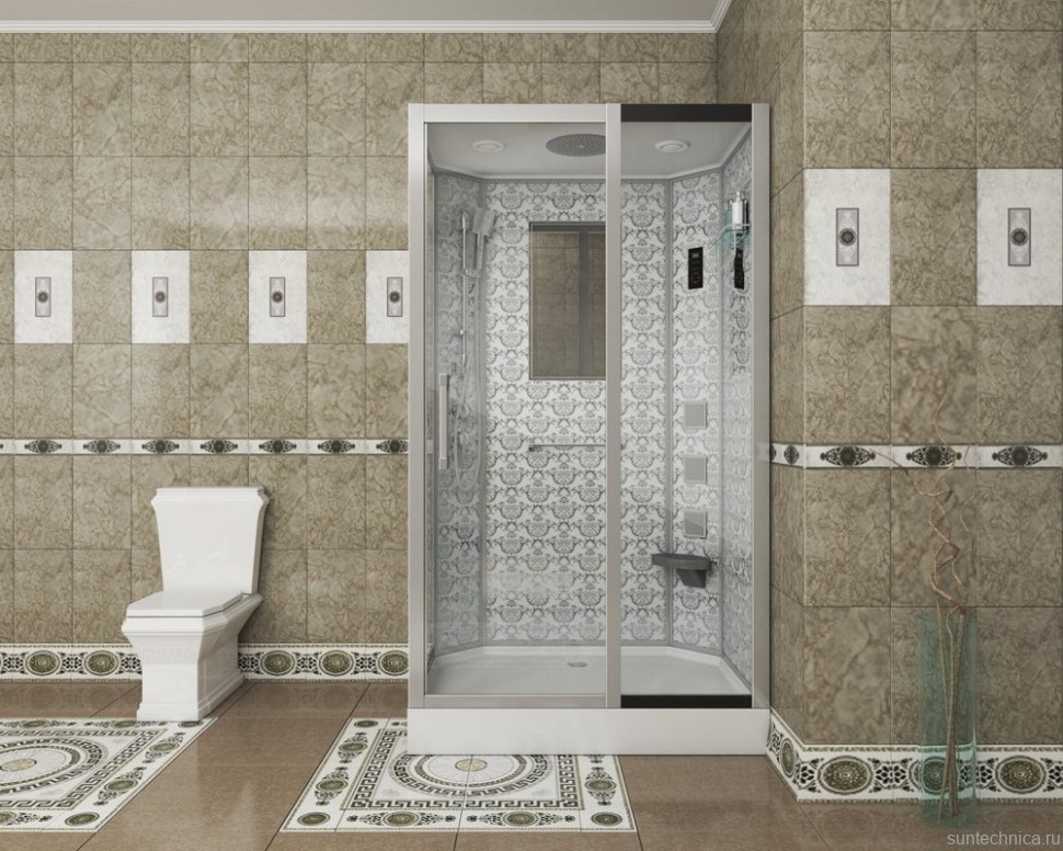 Душевая кабина Niagara Luxe 7711WR хром, металлик, с сиденьем