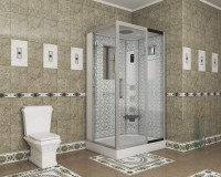 Душевая кабина Niagara Luxe 7711WR хром, металлик, с сиденьем