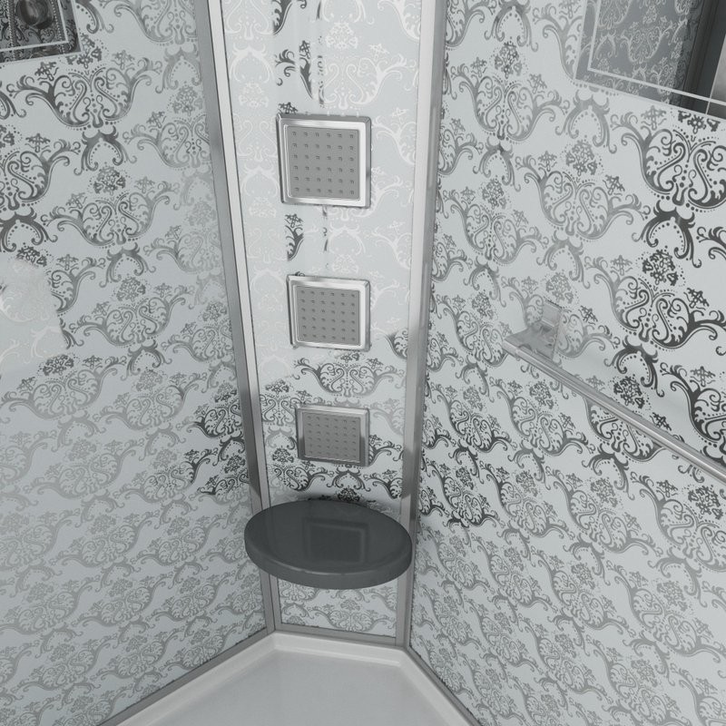 Душевая кабина Niagara Luxe 7711WR хром, металлик, с сиденьем