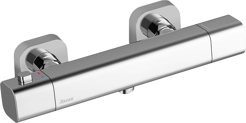 Термостатический смеситель Ravak 10° Free X070140 нержавеющая сталь