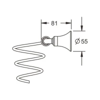 Держатель для фена Rose RG12 RG1235 хром Держатель для фена Rose RG12 RG1235 хром